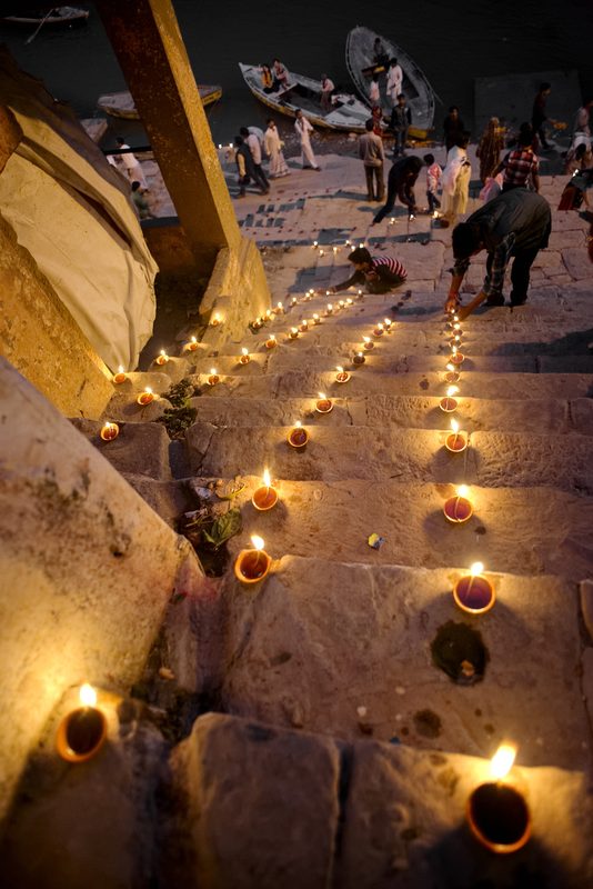 The ghats of Varanasi