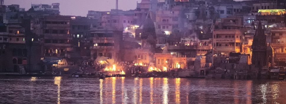 Os ghats de Varanasi