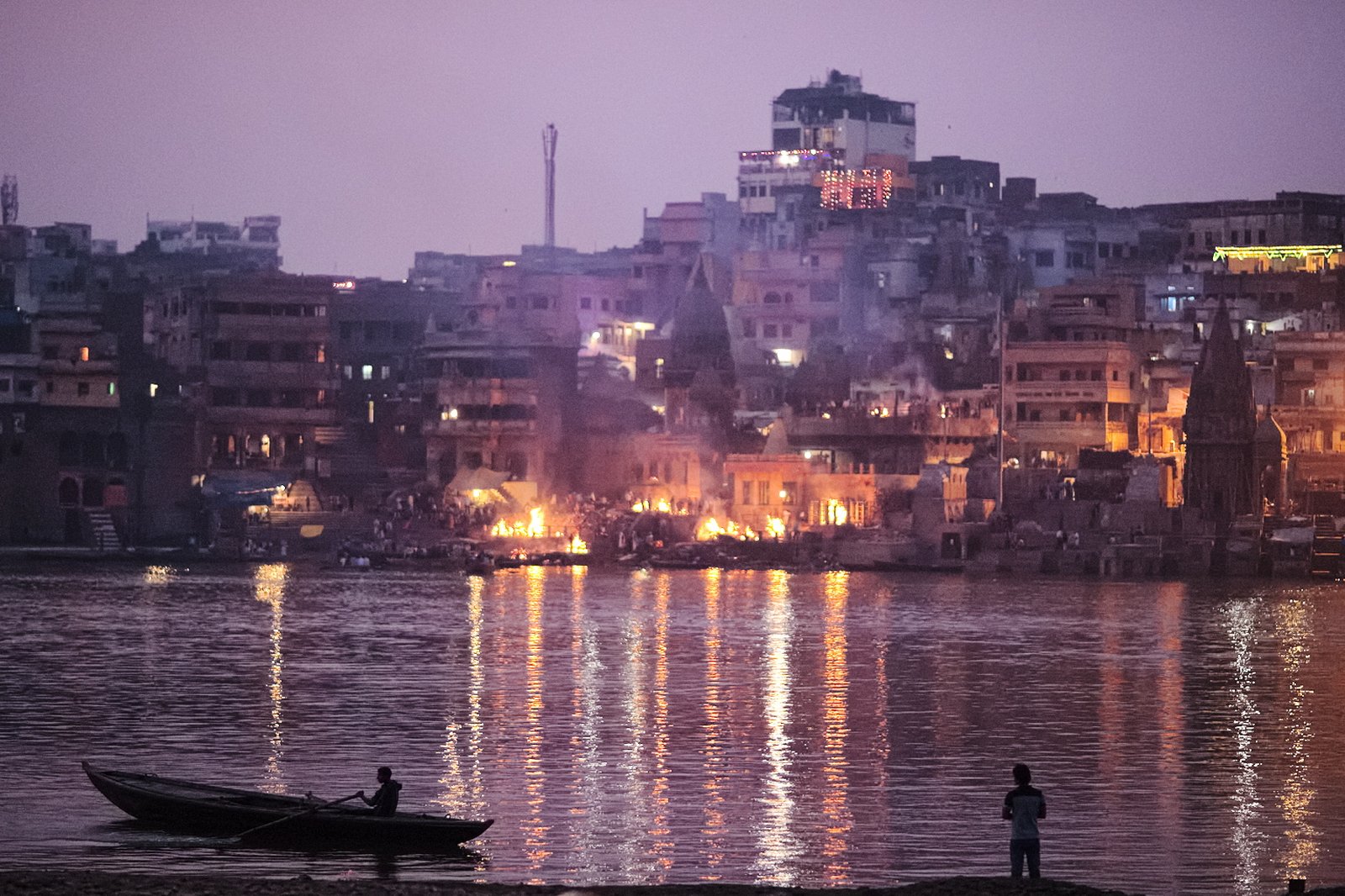 Os ghats de Varanasi